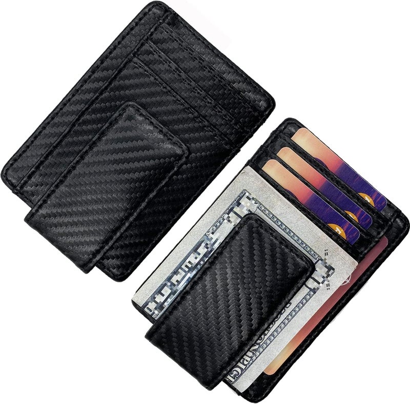 HOPSOOKEN Money Clip RFID Front Pocket Wallet Men Leather Slim Minimalist Wallet - Image 5